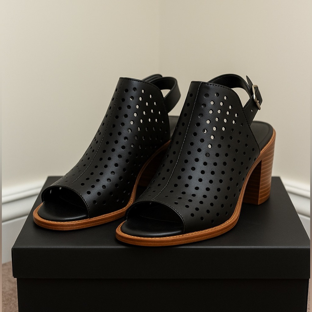 Rag & Bone Black Wyatt Mid Heel Shoes